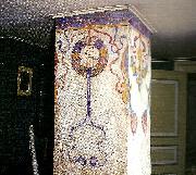 dekorativ utsmyckning pa skorstensstock pa spadarvet Carl Larsson
